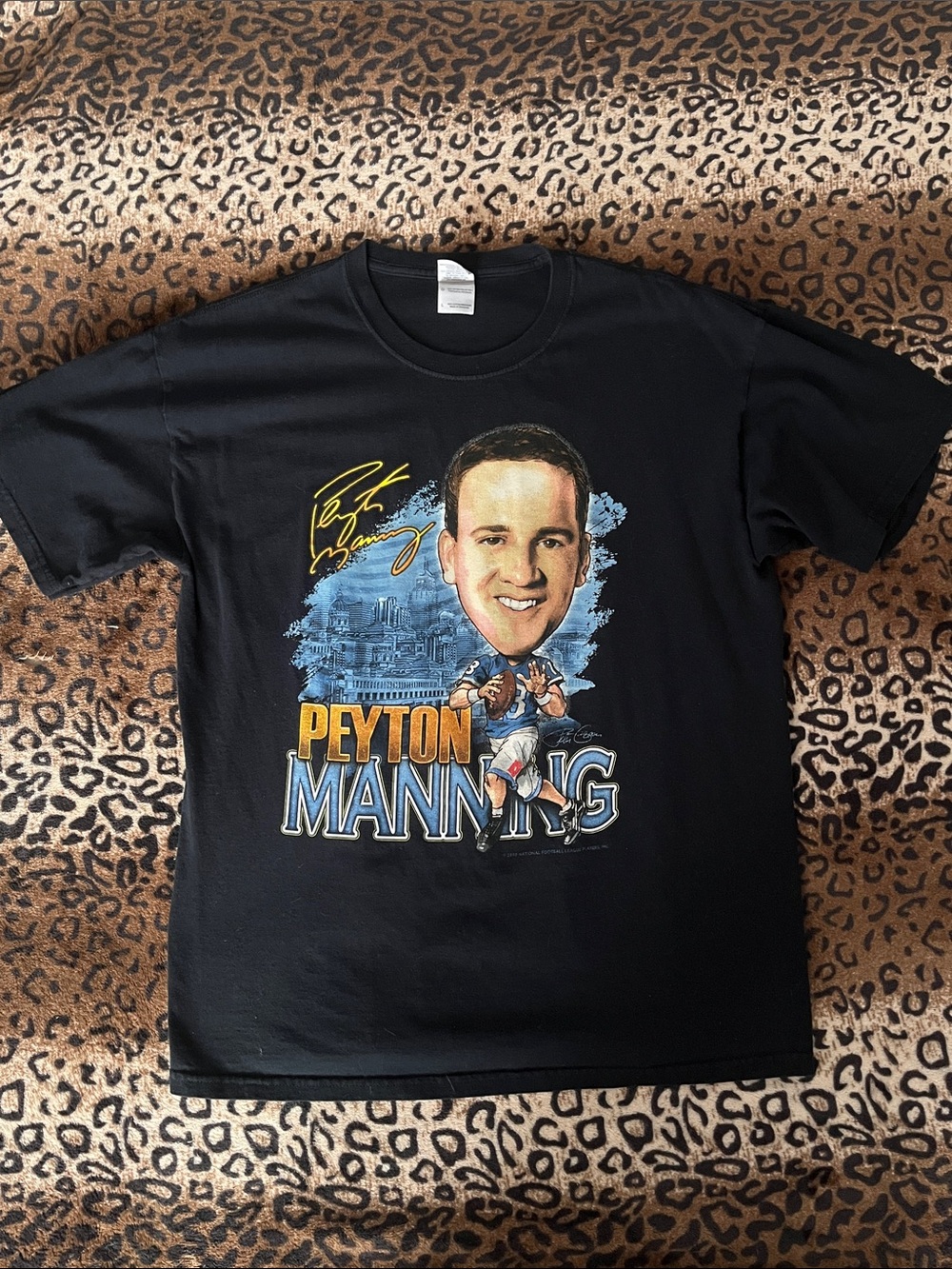 Gildan Black Peyton Manning Graphic Tee